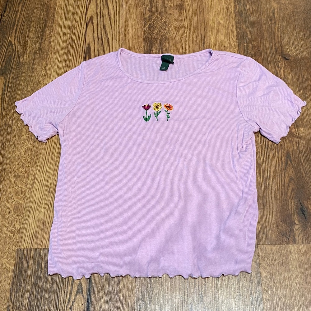 Wild Fable Light Pink Crop Top- Juniors M